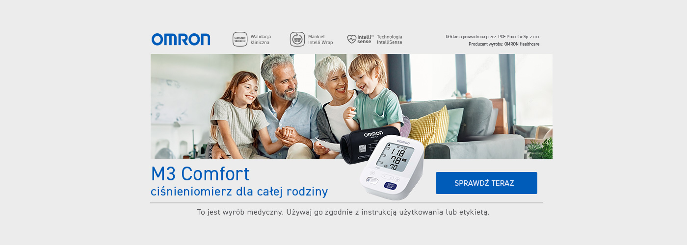 Banner Omron M3 Comfort ciśnieniomierz