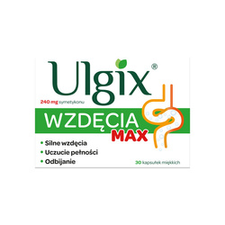 Ulgix wzdęcia Max, 30 kaps.