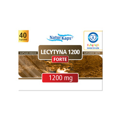 LECYTYNA 1200 FORTE Naturkaps, kapsułki miękkie, 40 kaps.