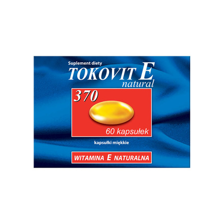 TOKOVIT E 370 natural, kapsułki miękkie, 60 kaps.