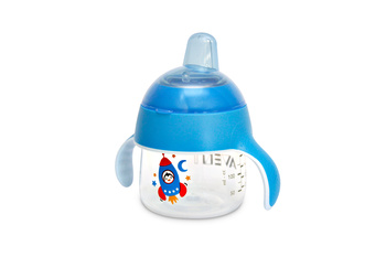 KUBEK PINGWINEK PHILIPS AVENT Z TWARDYM USTNIKIEM. PICIE BEZ ROZLEWANIA 6M+ 200ML (1 SZT.)